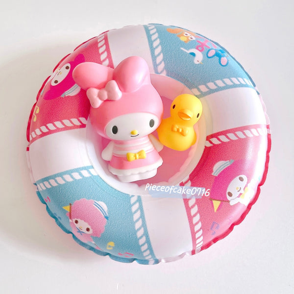 Sanrio My Melody Summer Swim Ring Figure Toy