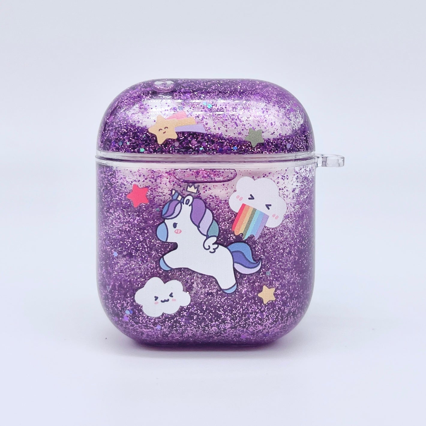 Kawaii Glitter Liquid AirPods 1,2 Case Cover