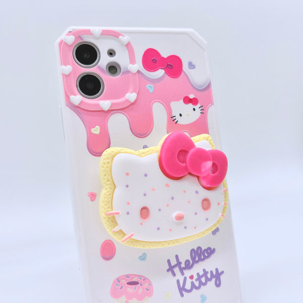 Kawaii Protective iPhone Case + Pop Grip - 12/ 12 Pro