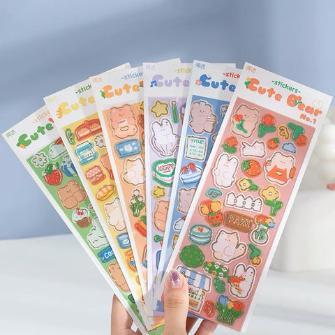 Kawaii Bear Decorative Stickers