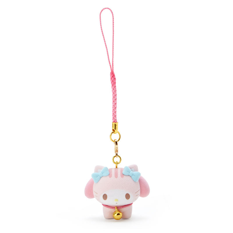 Sanrio Fuzzy Lucky Cat Netsuke Charm