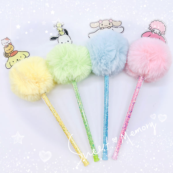 Sanrio Fluffy Pom Pom Ballpoint Pen