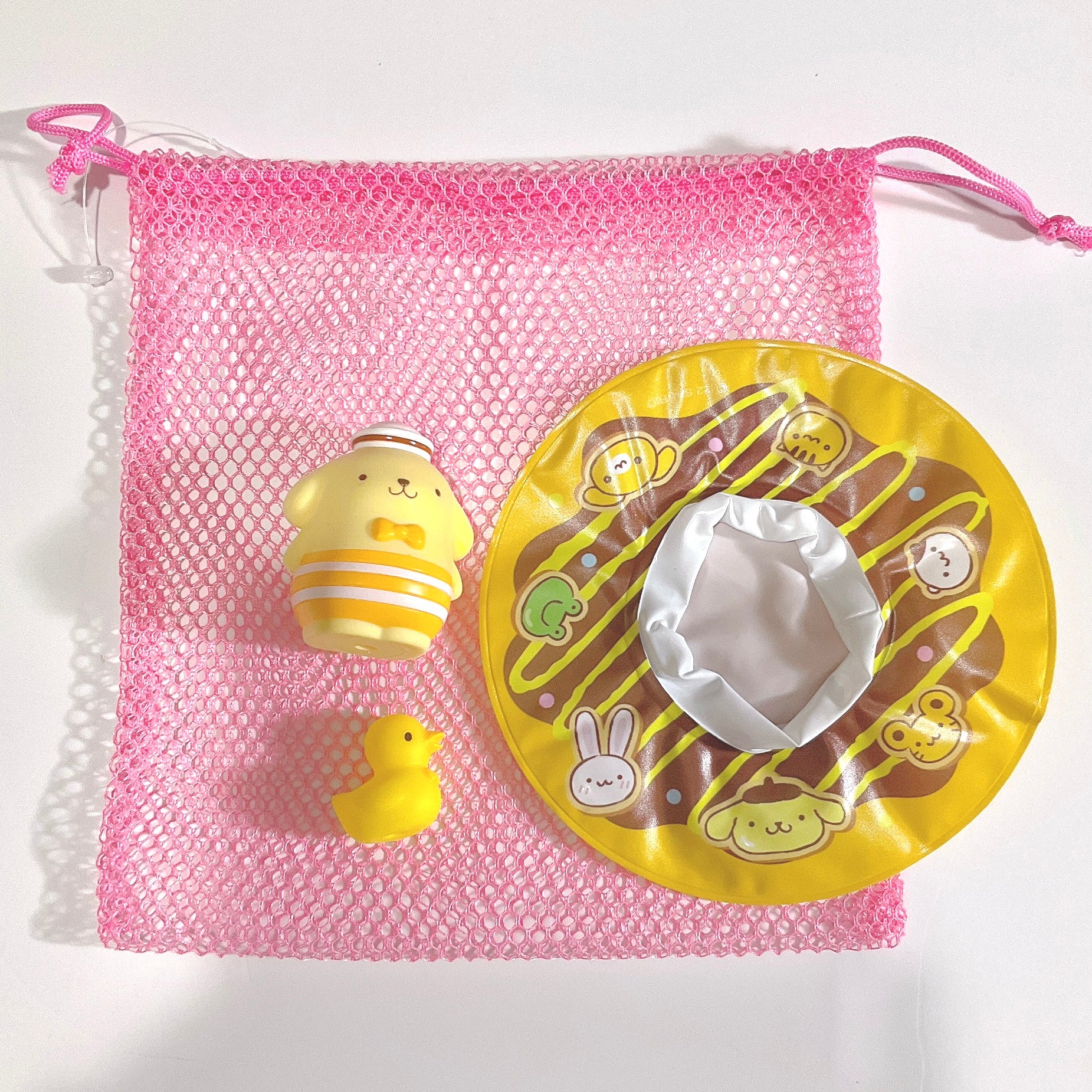 Sanrio Pompompurin Summer Swim Ring Figure Toy