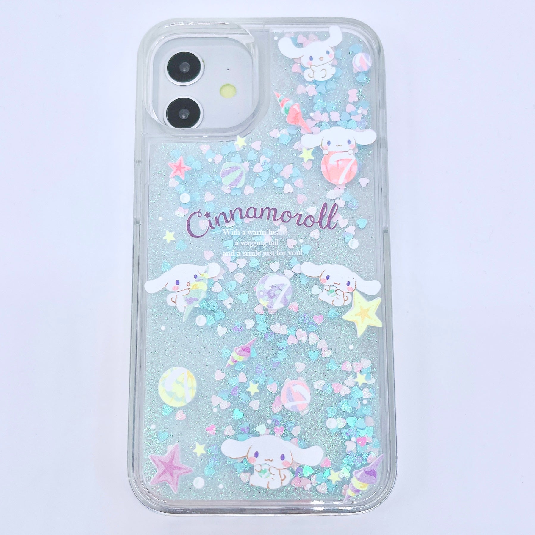 Kawaii Glitter Liquid iPhone Case