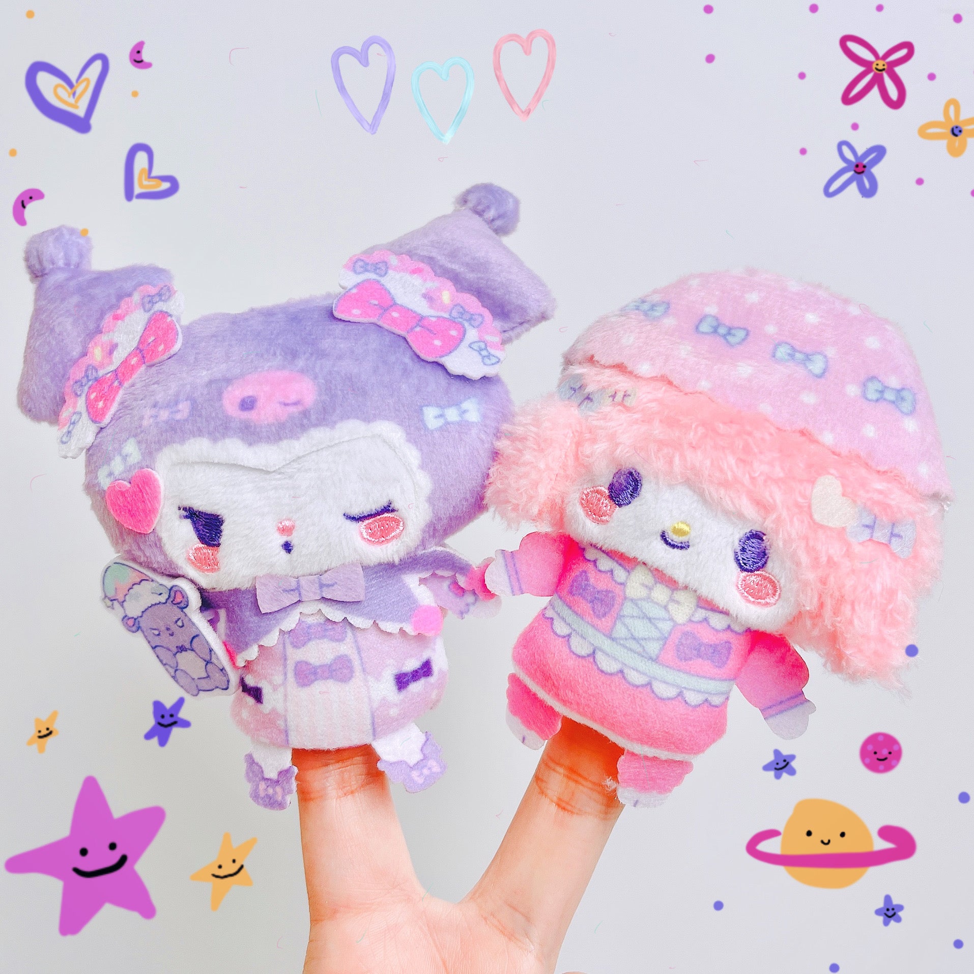 Sanrio Dolly Mix Finger Mascot Keychain