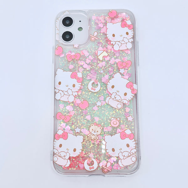 Kawaii Glitter Liquid iPhone Case - 11 Pro