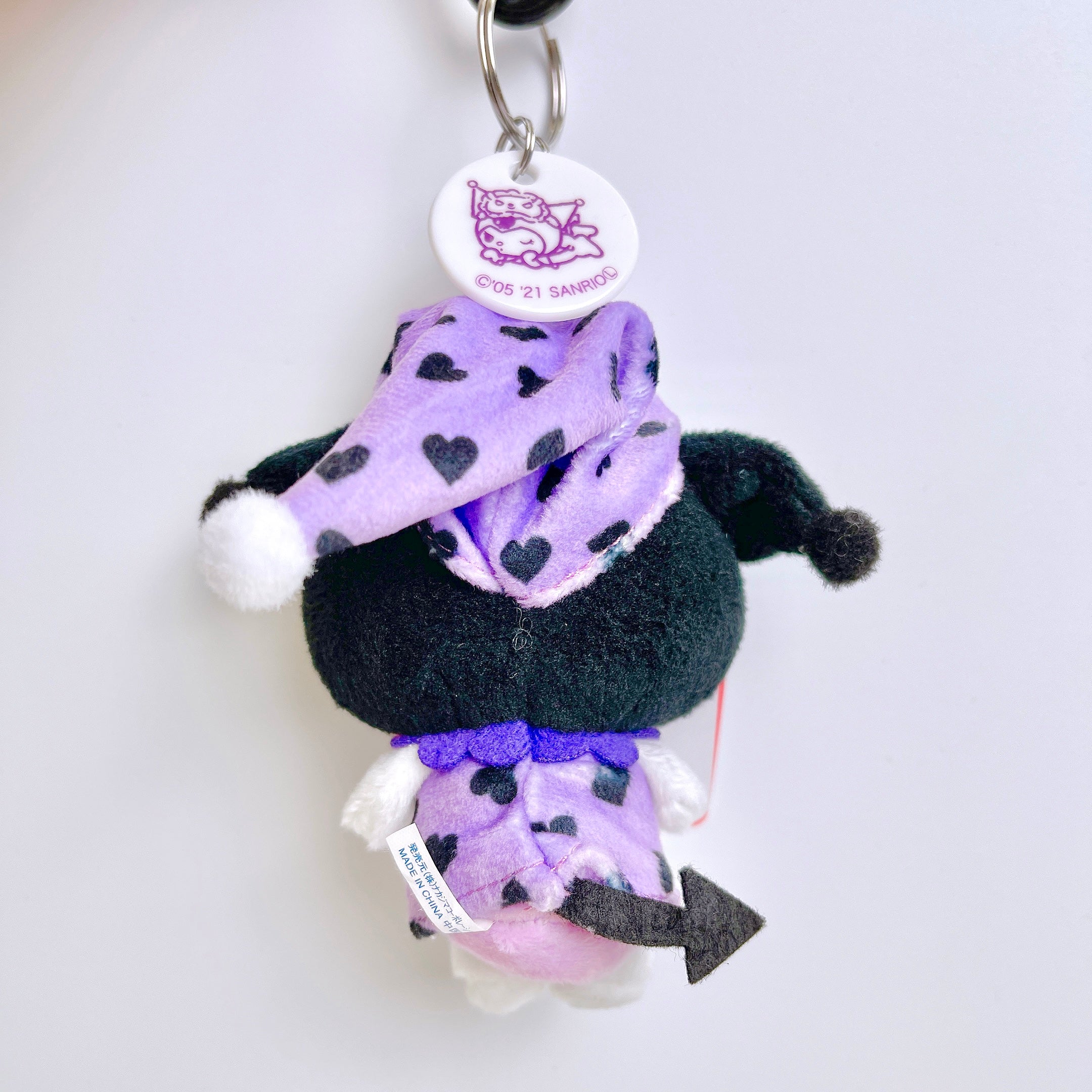 Sanrio Pajamas Friend Kuromi Mascot Keychain