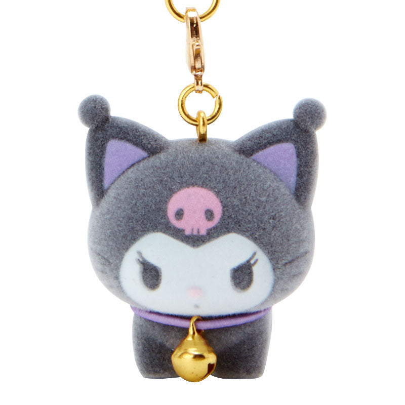 Kawaii Fuzzy Lucky Cat buy Netsuke Charm Keychain x 4