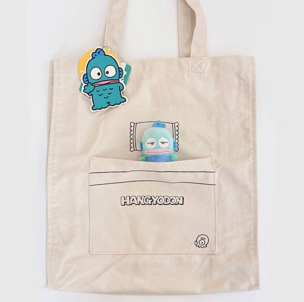 Sanrio Sleepy Hangyodon Canvas Tote Bag