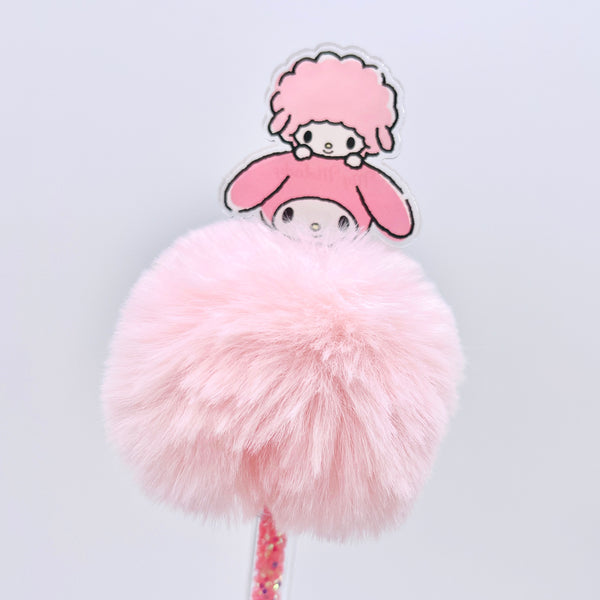 Sanrio Fluffy Pom Pom Ballpoint Pen