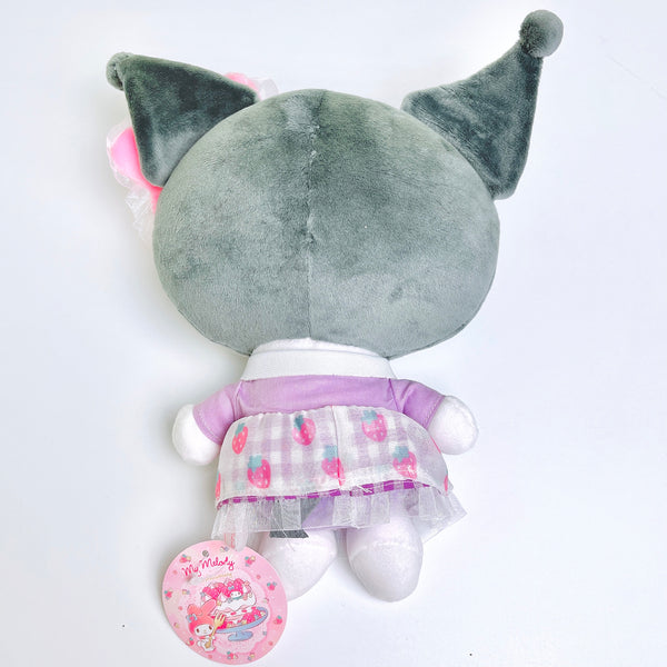 Sanrio Strawberry Sheer Dress Kuromi Plush