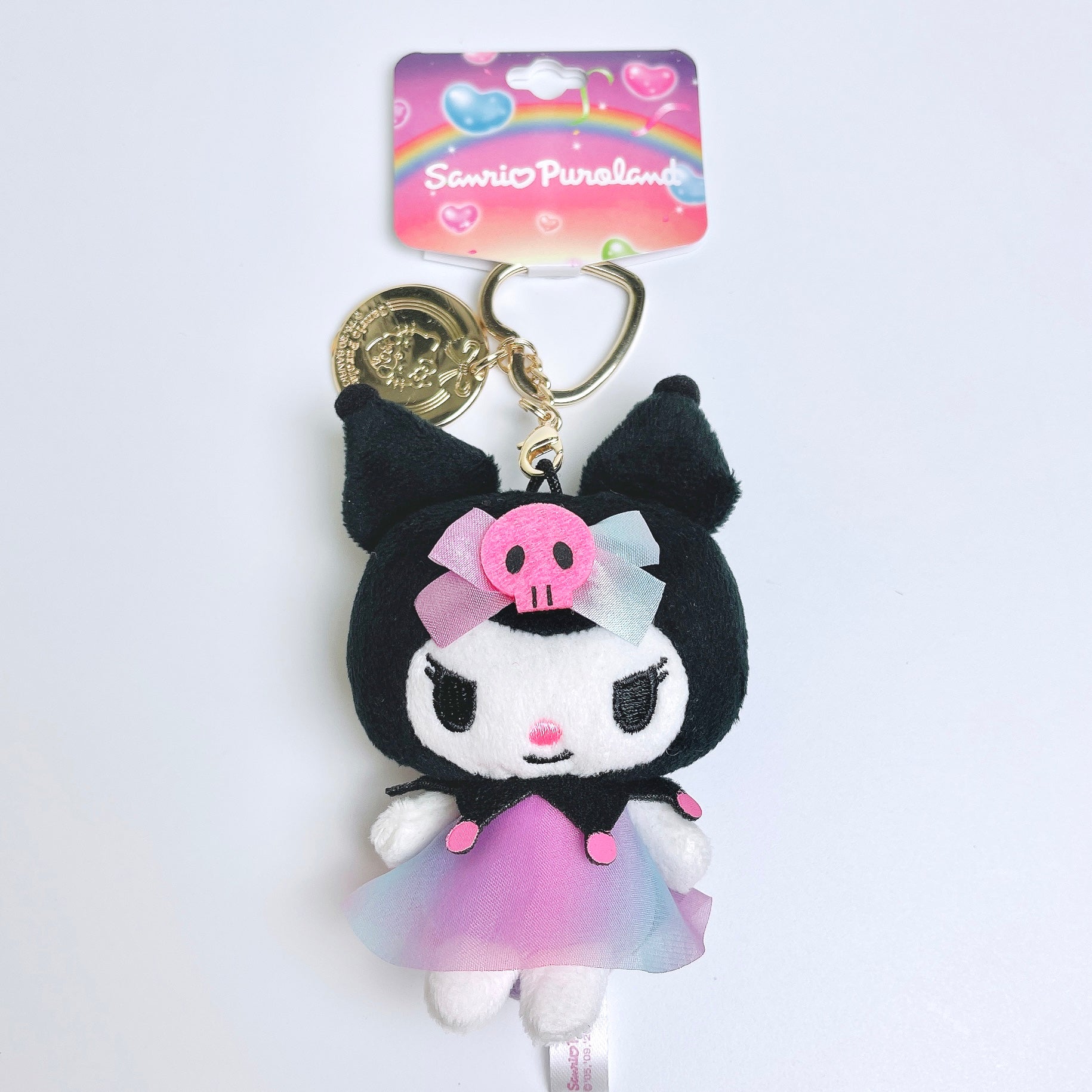 Sanrio Puroland 30th Anniversary Kuromi Mascot Keychain