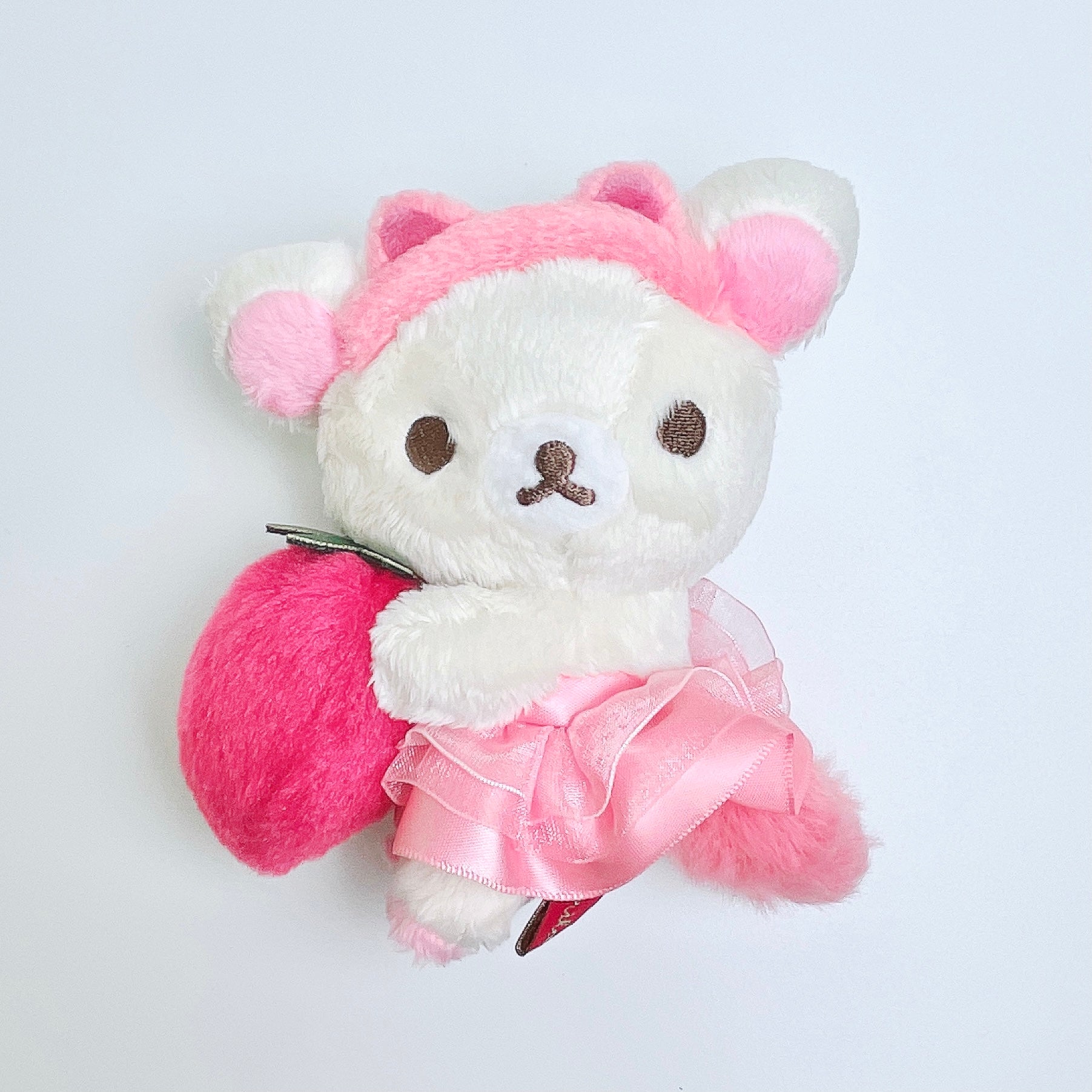 San-X Strawberry Kitten Korliakkuma Mascot Keychain