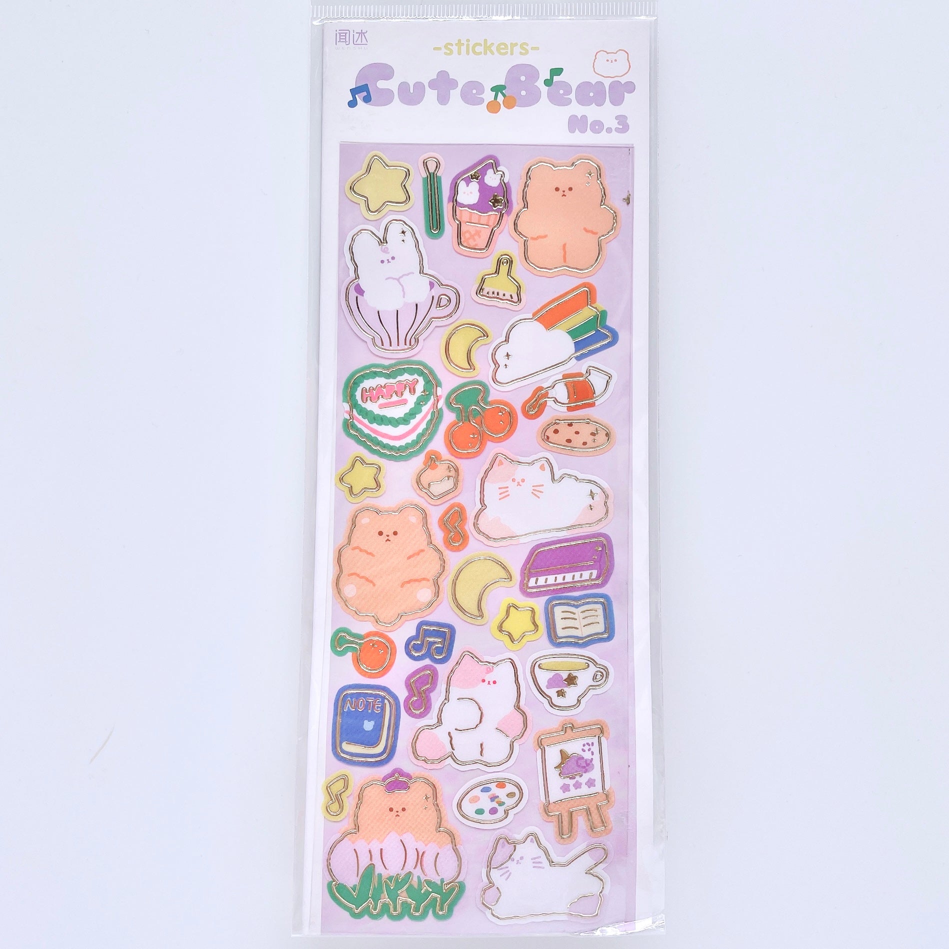 Kawaii Bear Decorative Stickers