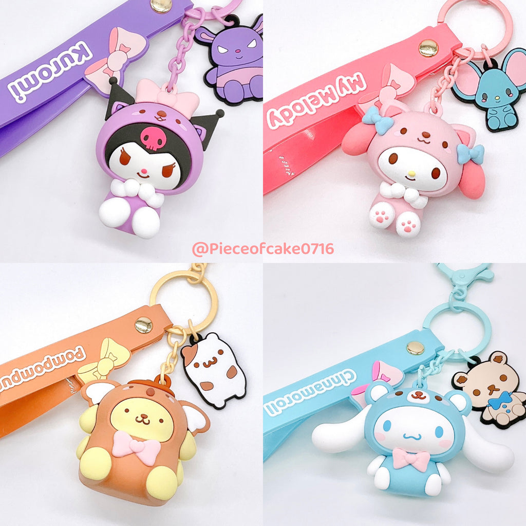 Mini So Riyadh Keychains Sanrio x Miniso Costume Figure Keychain – Pieceofcake0716