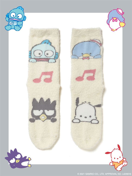 Sanrio Mix Characters Plush Slipper Sock