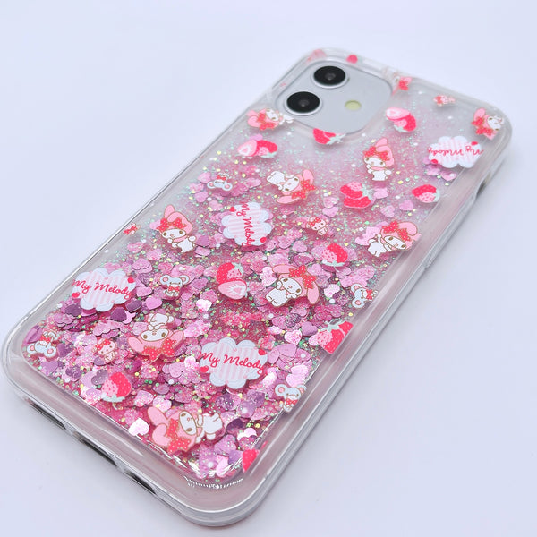 Kawaii Glitter Liquid iPhone Case - 12 Pro