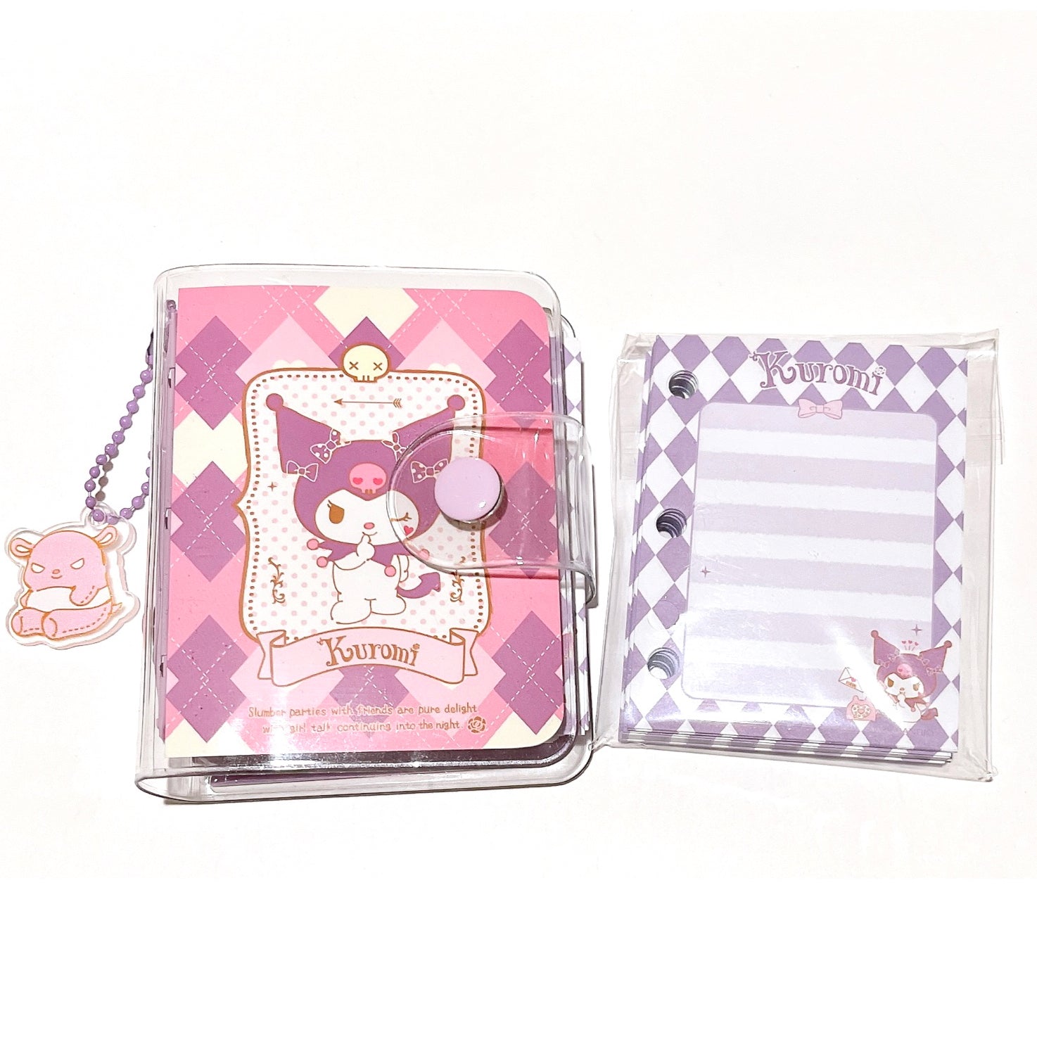 Sanrio Kuromi Pocket 3 Ring Binder