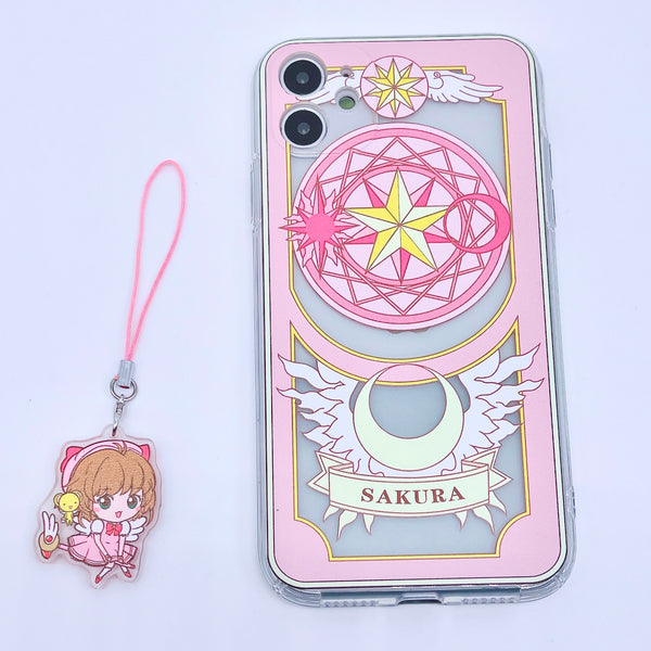 Kawaii Protective iPhone 11 Case + Charm