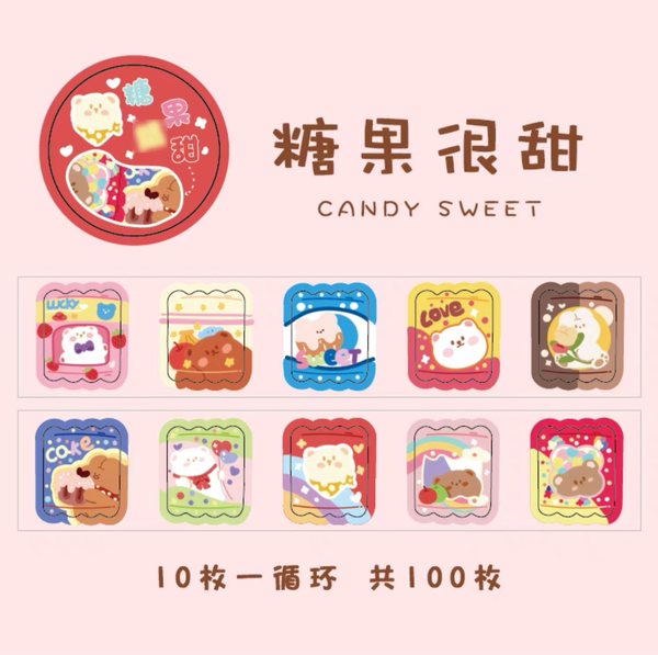 Kawaii Decorative Stickers Roll