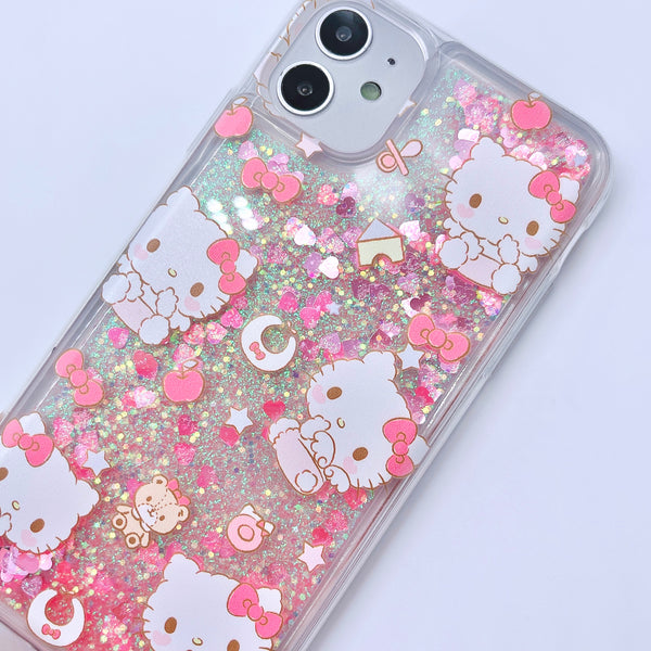 Kawaii Glitter Liquid iPhone Case - 11 Pro