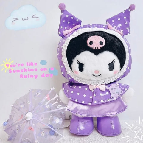 Sanrio Raincoat Flurry Kuromi Plush