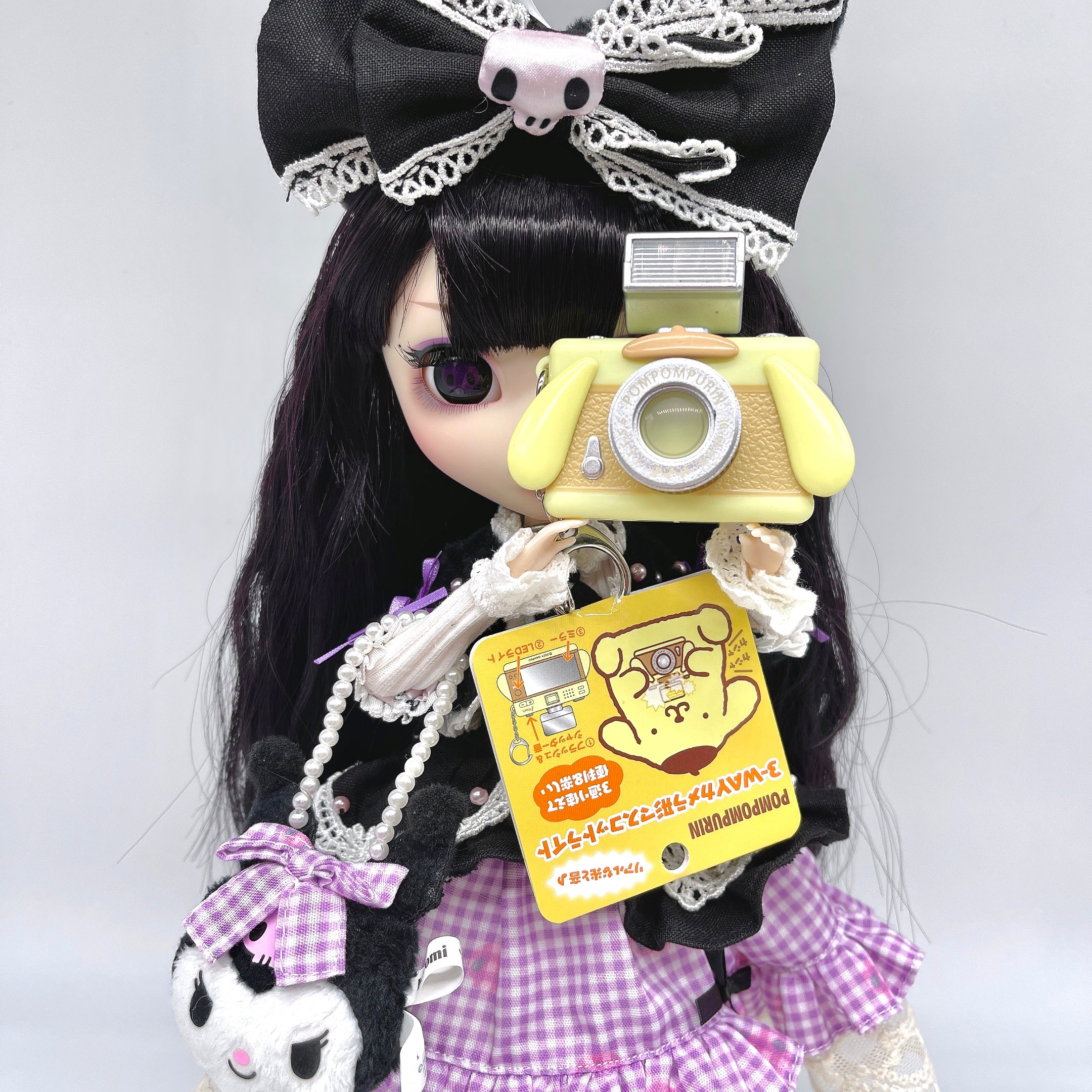 Sanrio Pompompurin Mini Camera Keychain