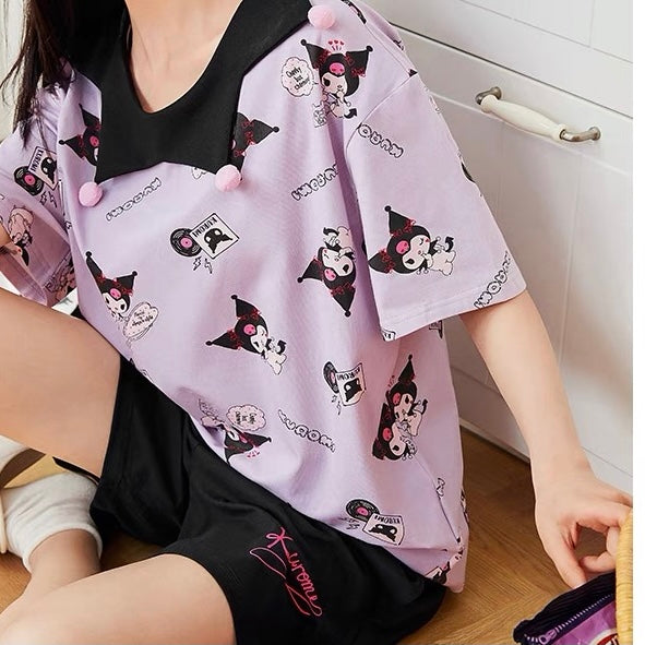 Kuromi Pajama Loungewear Set