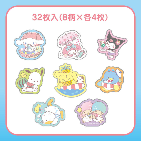 Sanrio Mix Characters Bling Bling Gel Stickers