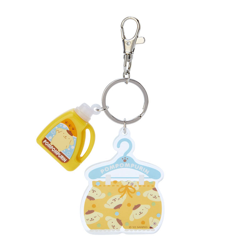 Sanrio Pompompurin Laundry Day Acrylic Keychain