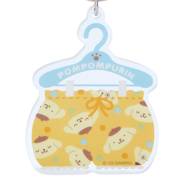 Sanrio Pompompurin Laundry Day Acrylic Keychain