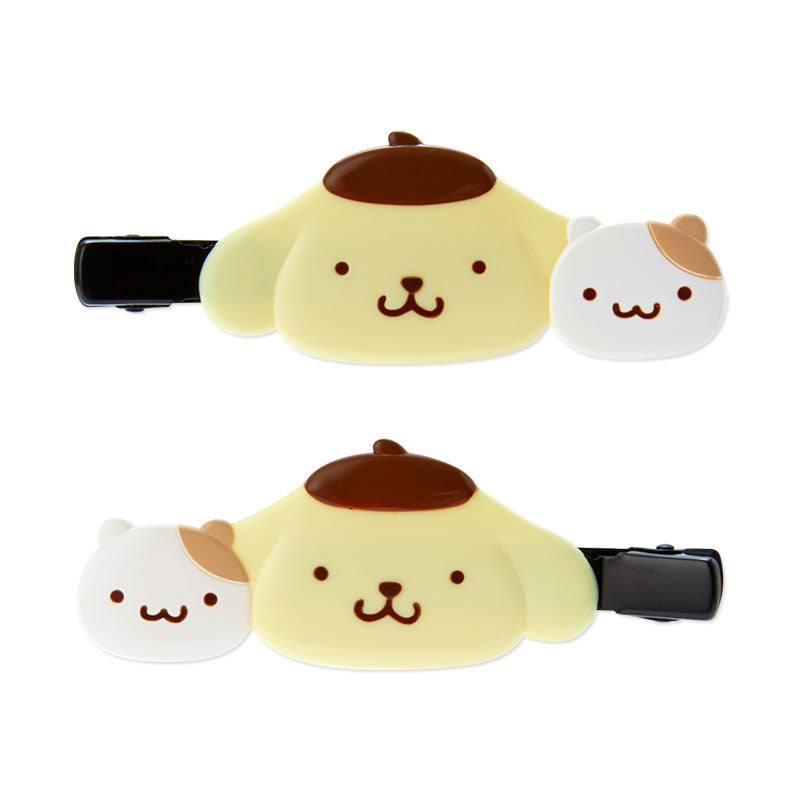 Pompompurin X Macaroon Plush factory Hair Clip Set